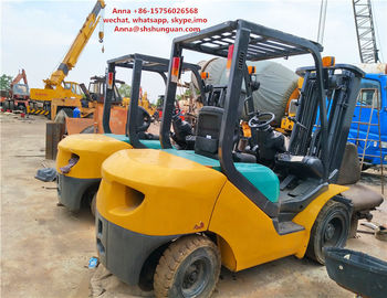 Porcellana KOMATSU ha utilizzato il carrello elevatore a forcale diesel, carrello elevatore dell'albero della fase di originale 3 fornitore